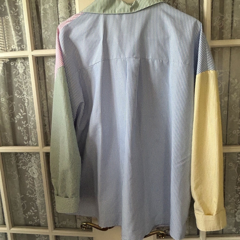 Colorful Striped Women's Blouse Sz xxl ( 14 ) - Picture 2 of 4